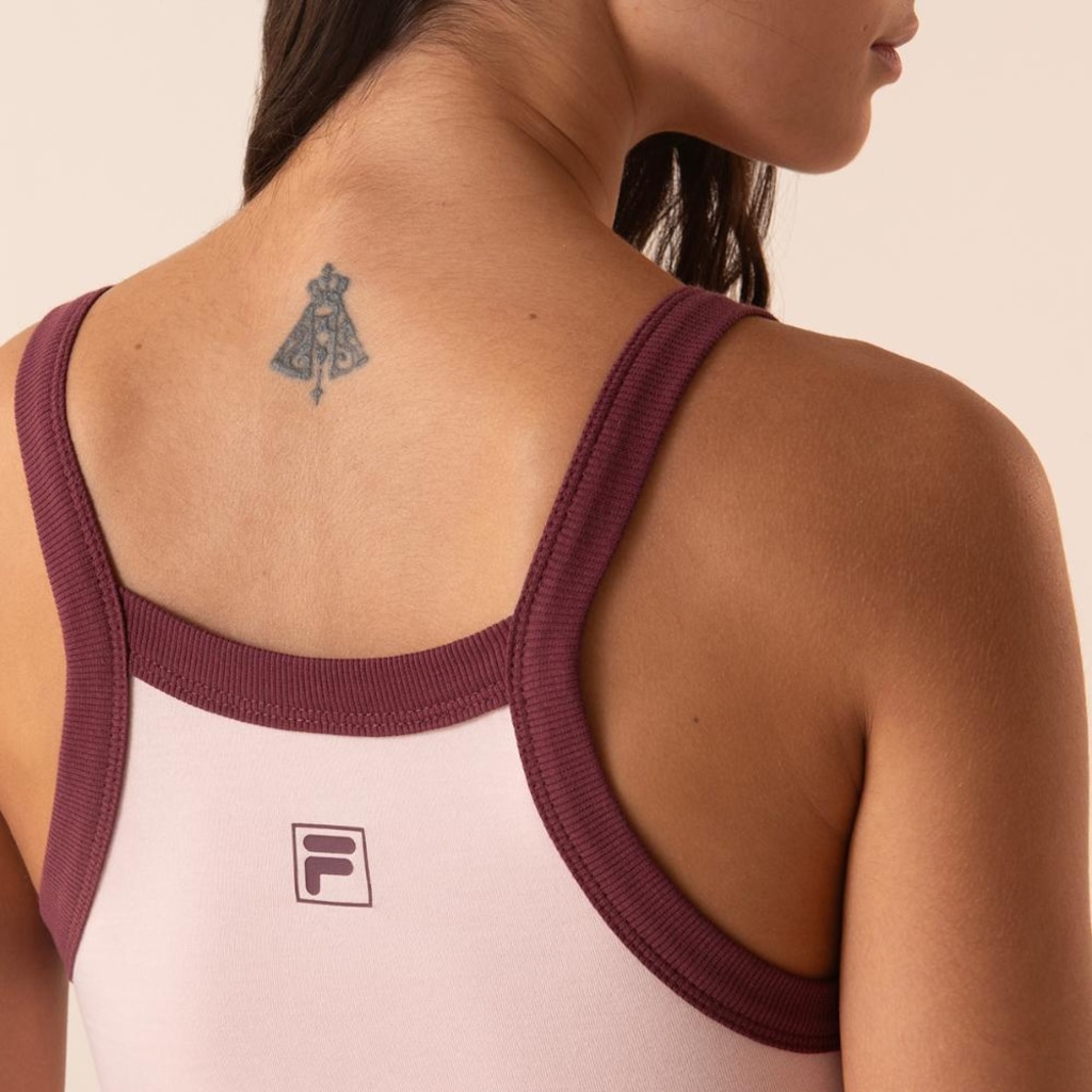 Imagem 5 do produto Camiseta Regata Fila Ribbed Letter Retro Feminina