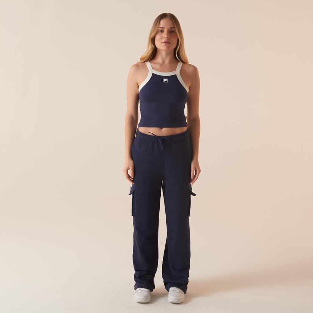 Imagem 3 do produto Camiseta Regata Fila Ribbed Letter Retro Feminina