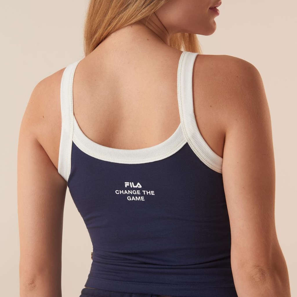 Imagem 5 do produto Camiseta Regata Fila Ribbed Letter Retro Feminina