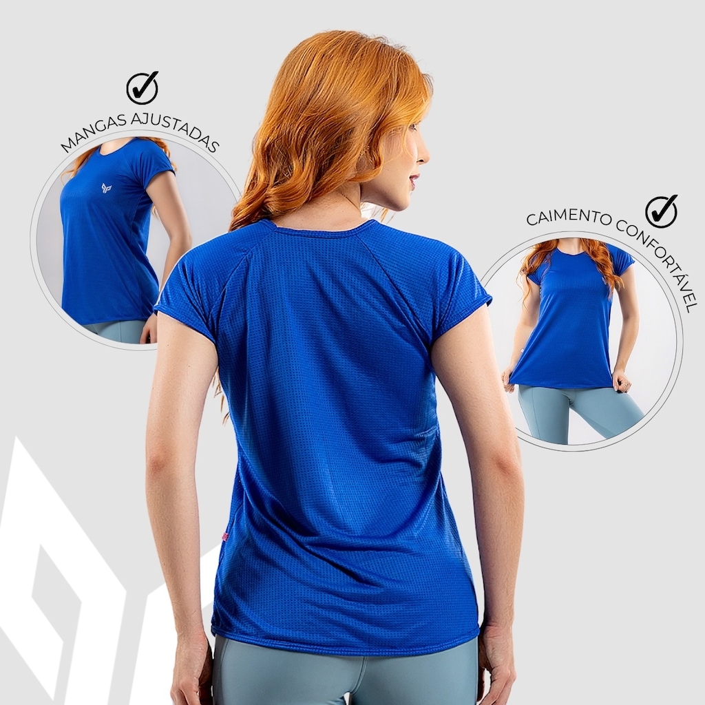 Imagem 3 do produto Camiseta Dry Fit Feminina Academia Básica Performance Wear