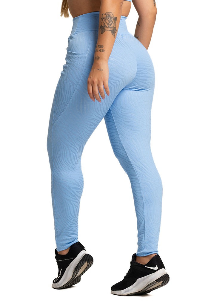 Imagem 2 do produto Calça Legging Mvb Modas Bolsos Cintura Alta Feminina