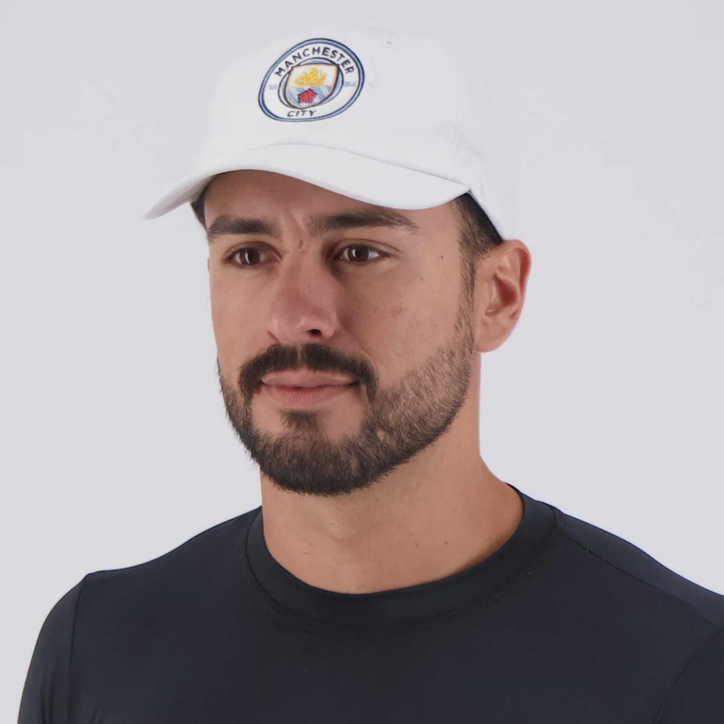 Imagem 5 do produto Boné Aba Curva Manchester City 6 Gomos Unissex FutFanatics