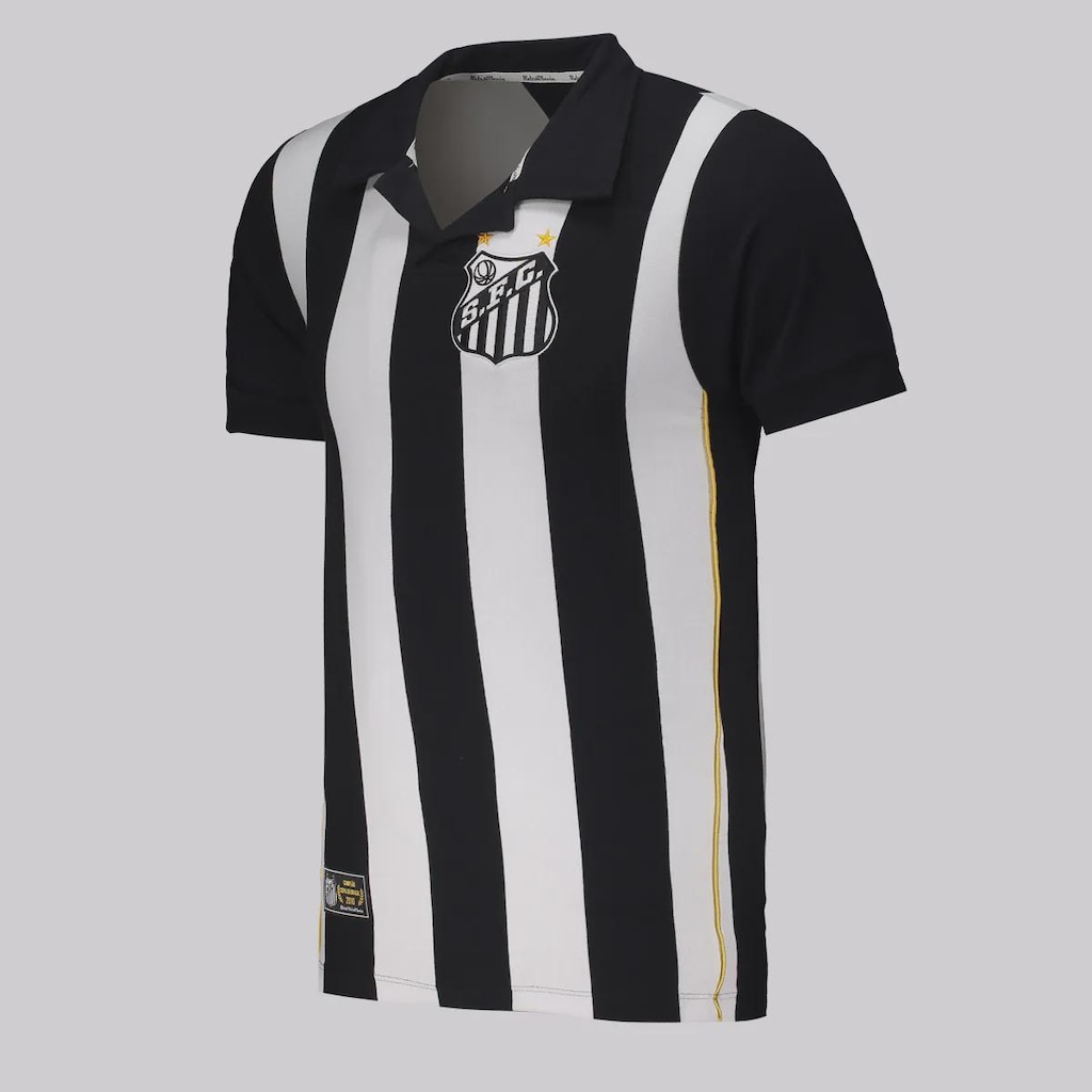 Imagem 2 do produto Camiseta Do Santos Retrô 2010 Listrada Masculina FutFanatics