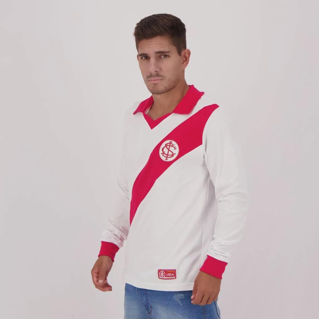 Imagem 2 do produto Camiseta Manga Longa Internacional Retrô 1954 Masculina FutFanatics