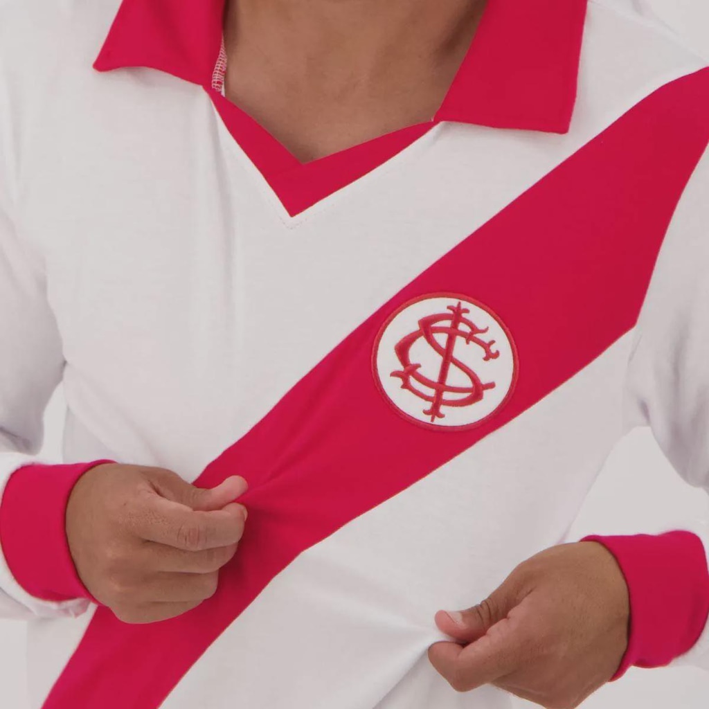 Imagem 4 do produto Camiseta Manga Longa Internacional Retrô 1954 Masculina FutFanatics