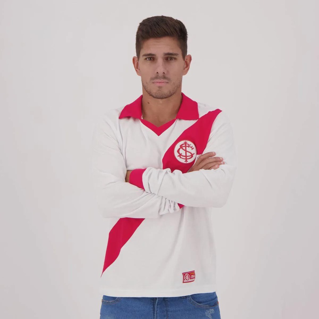 Imagem 5 do produto Camiseta Manga Longa Internacional Retrô 1954 Masculina FutFanatics