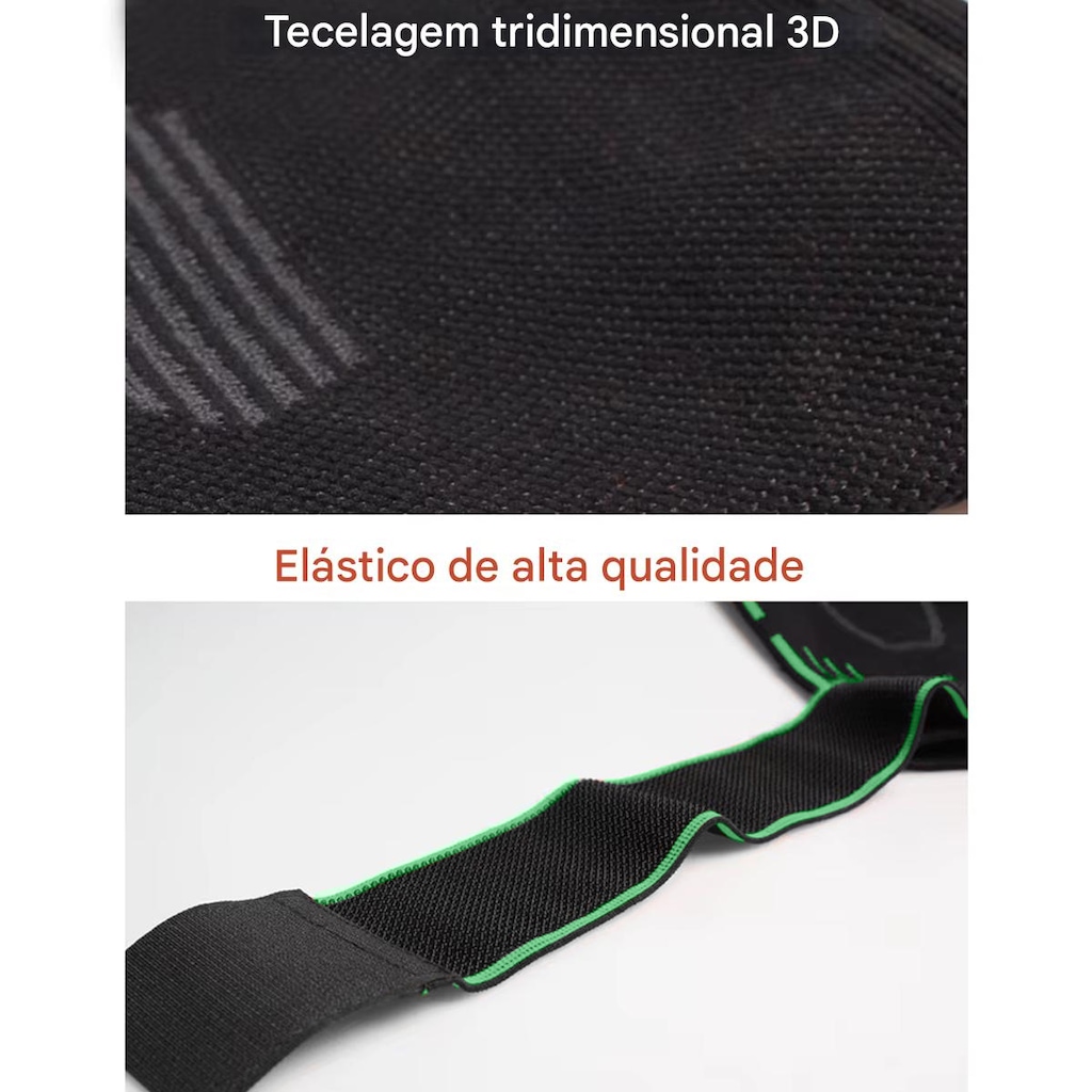 Imagem 4 do produto Cotoveleira Elástica Gold Sports 3D Premium Compressão Com Bandagem Ajustável - 1 unidade