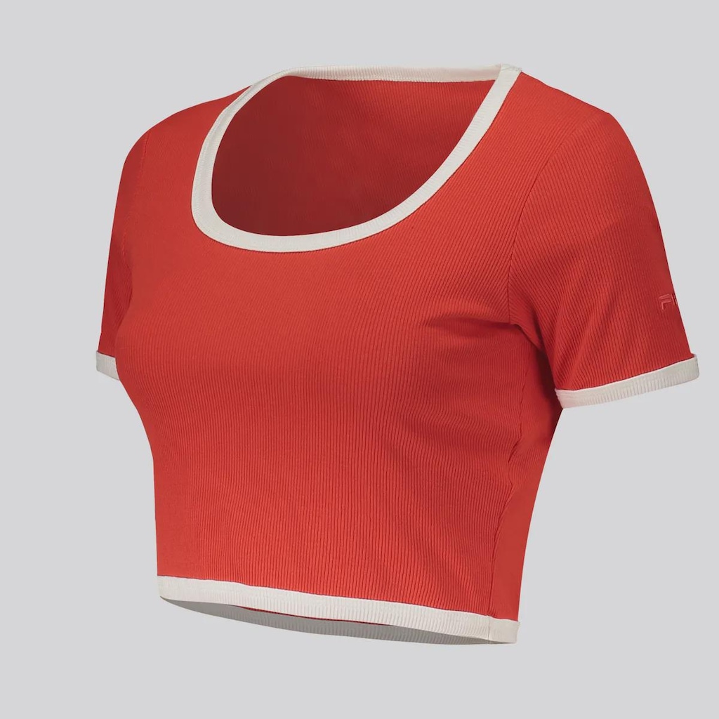 Imagem 2 do produto Camiseta Cropped Fila Rib Feminina