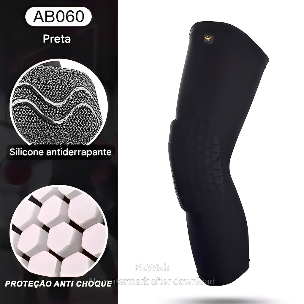 Imagem 2 do produto Joelheira Elástica Gold Sports Cube Anti Impacto