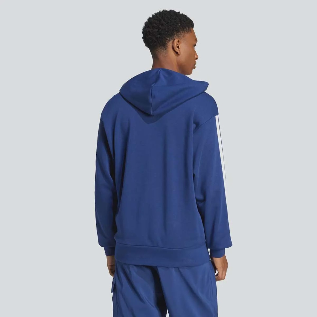 Imagem 2 do produto Blusa de Moletom adidas Essentials 3 Stripes com Capuz Masculina