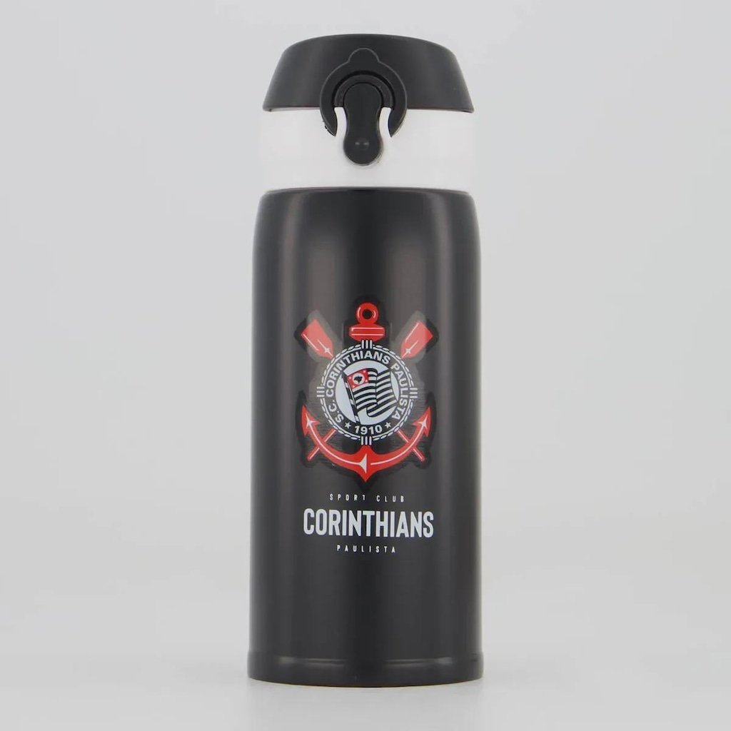 Imagem 2 do produto Kit Corinthians Mochila Saco e Garrafa Térmica