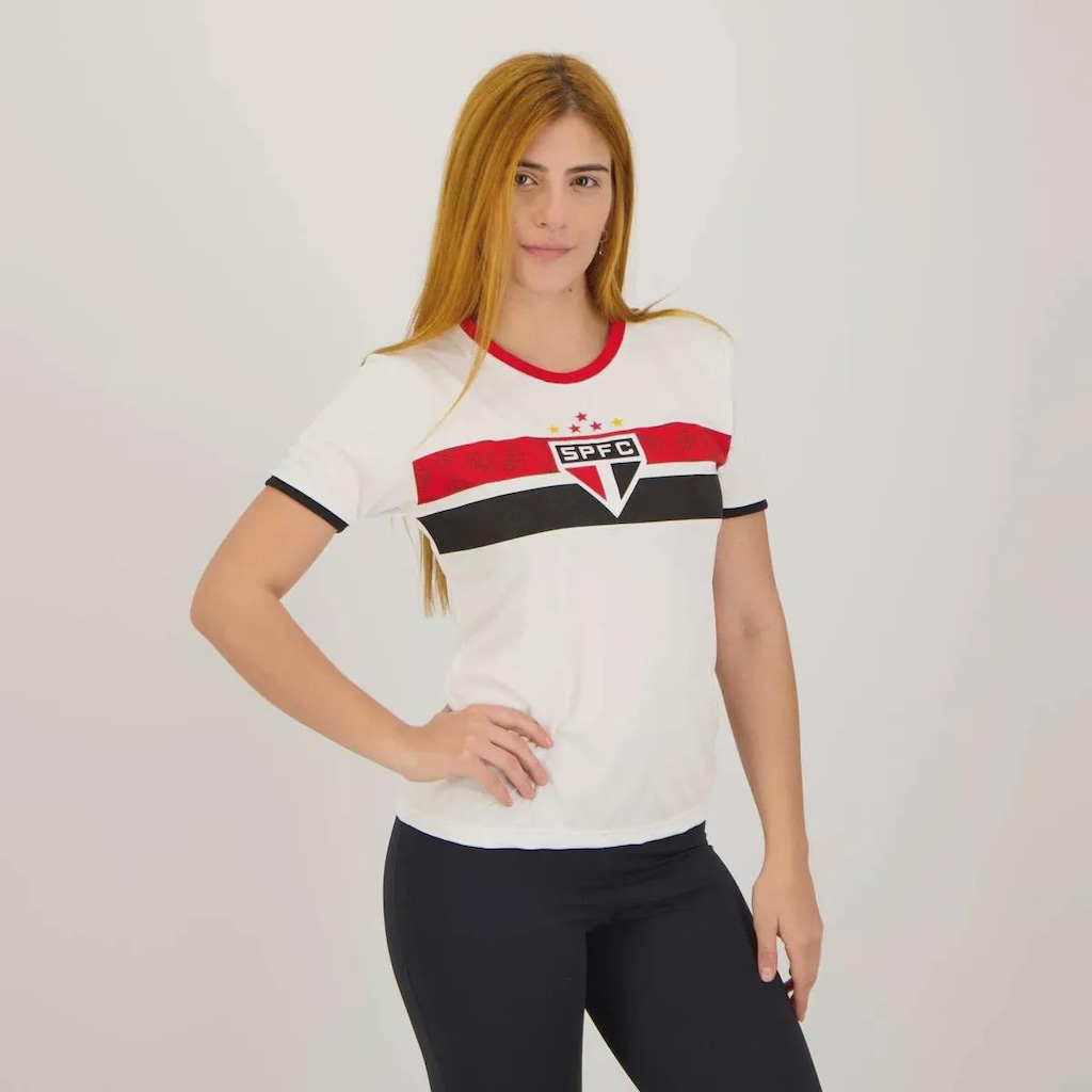 Imagem 3 do produto Camisa Do São Paulo Calleri 9 Stencil Feminina