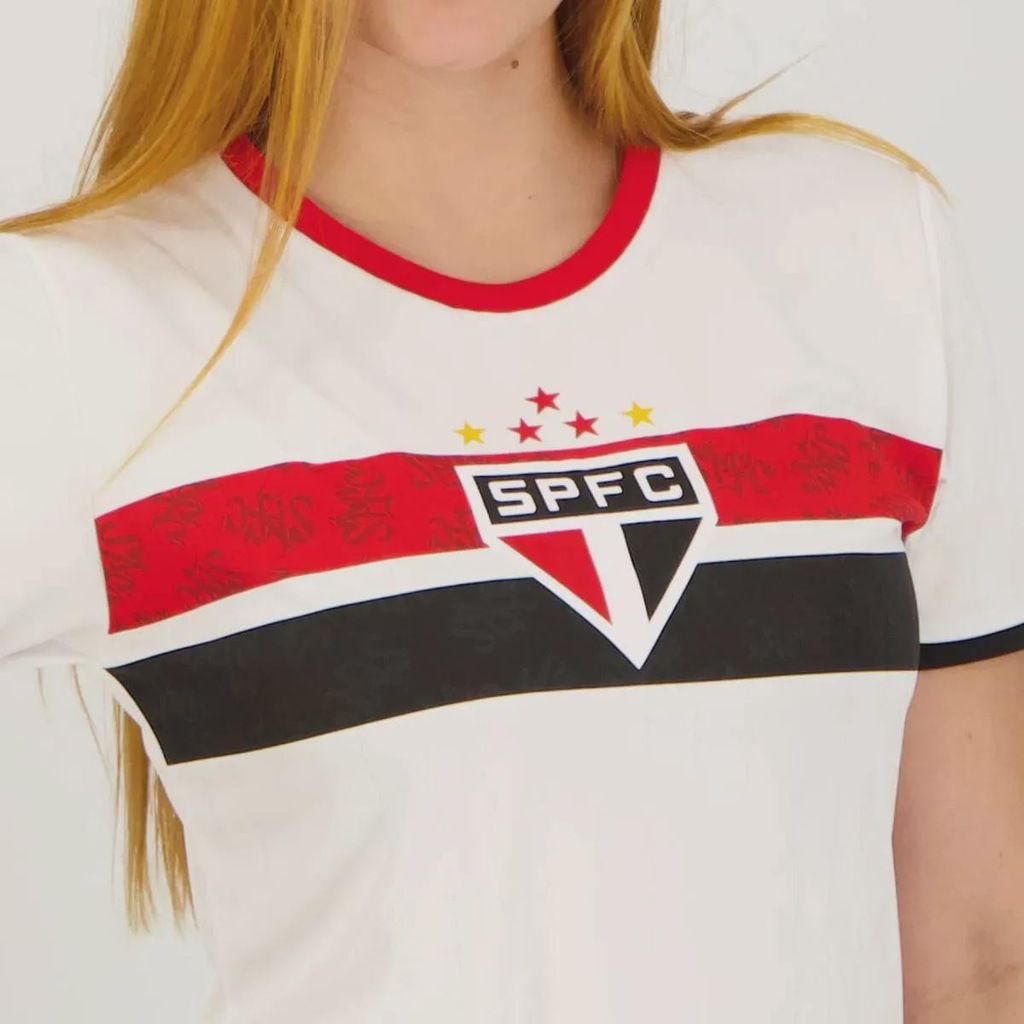 Imagem 5 do produto Camisa Do São Paulo Calleri 9 Stencil Feminina