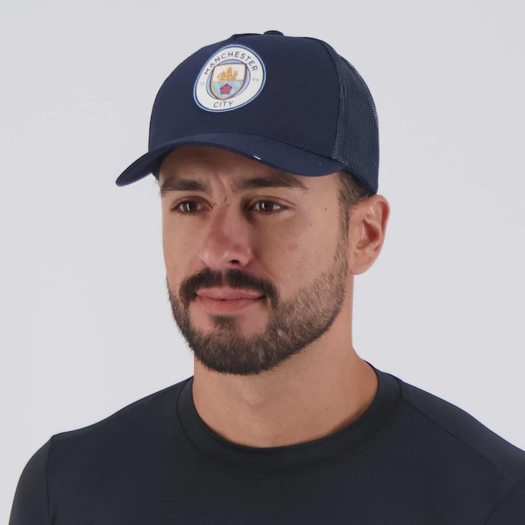 Imagem 5 do produto Boné Aba Curva Manchester City Trucker Unissex