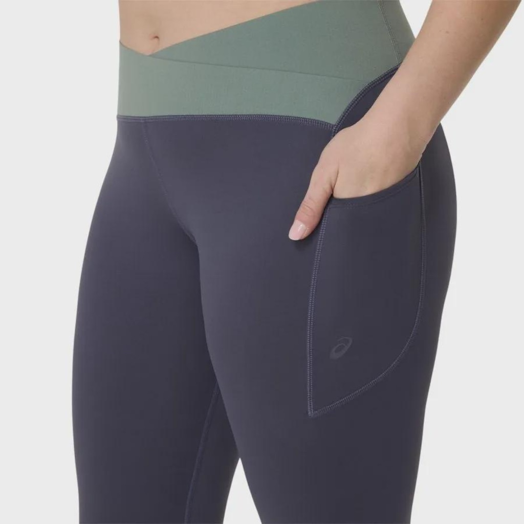 Imagem 4 do produto Calça ASICS Legging Nagino Flex 7/8 - Feminino - Azul - ASICS - Feminino
