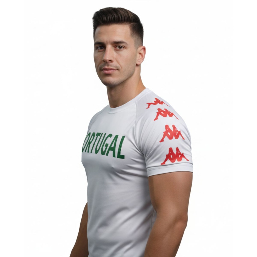 Imagem 2 do produto Camisa Portugal Kappa Proteção Solar Uv40+ Masculina