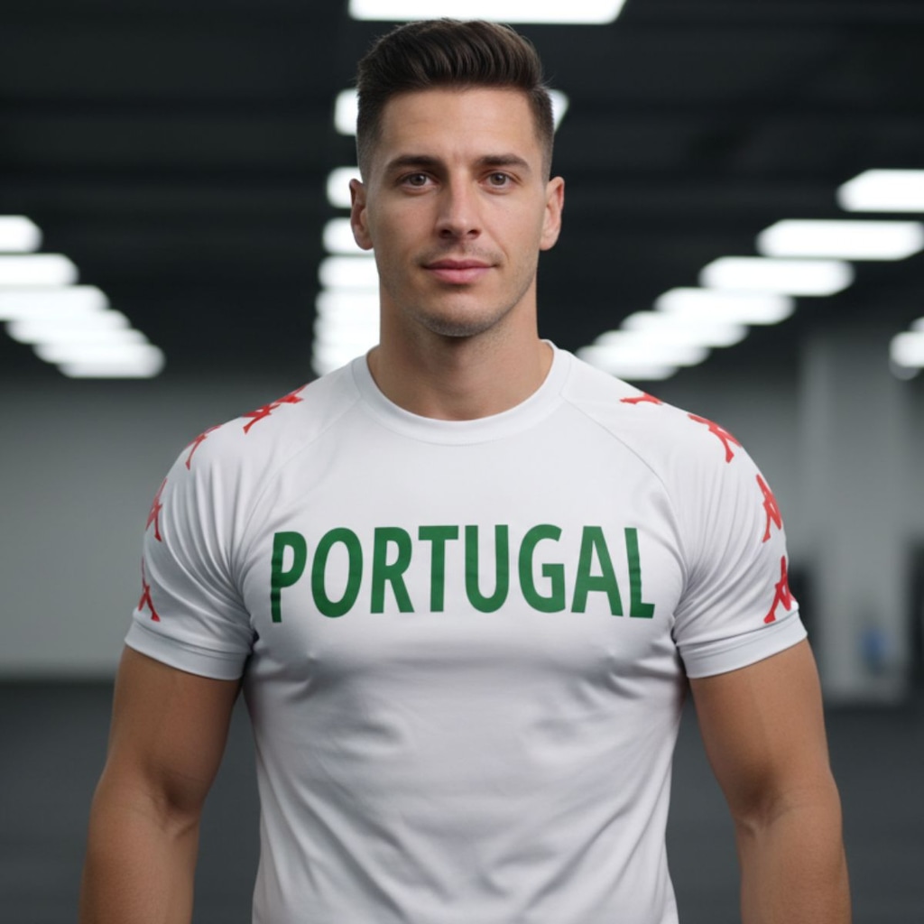 Imagem 4 do produto Camisa Portugal Kappa Proteção Solar Uv40+ Masculina