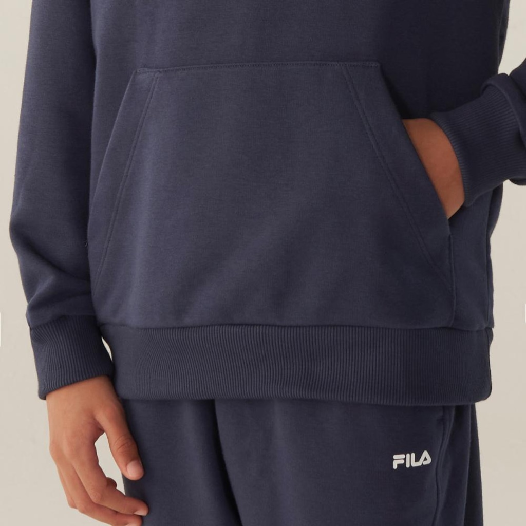 Imagem 5 do produto Casaco Com Capuz Fila Canguru Letter B. Infantil