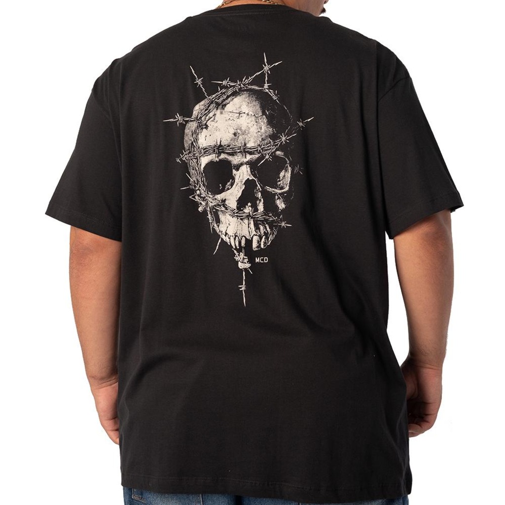 Imagem 2 do produto Camiseta MCD Oversized Caveira Arame SM26 Masculina