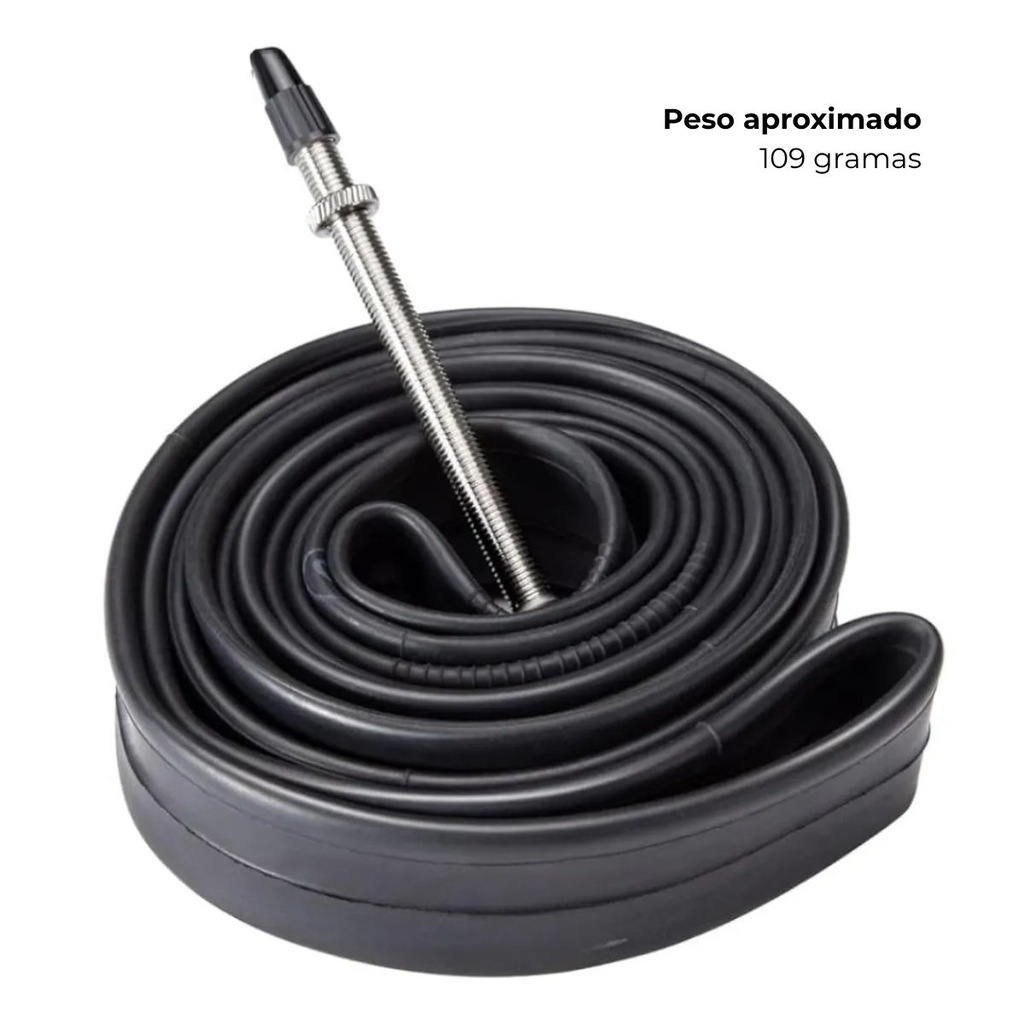 Imagem 4 do produto Câmara de ar 700 x 18/25 bike speed Arisun bico fino 80 mm
