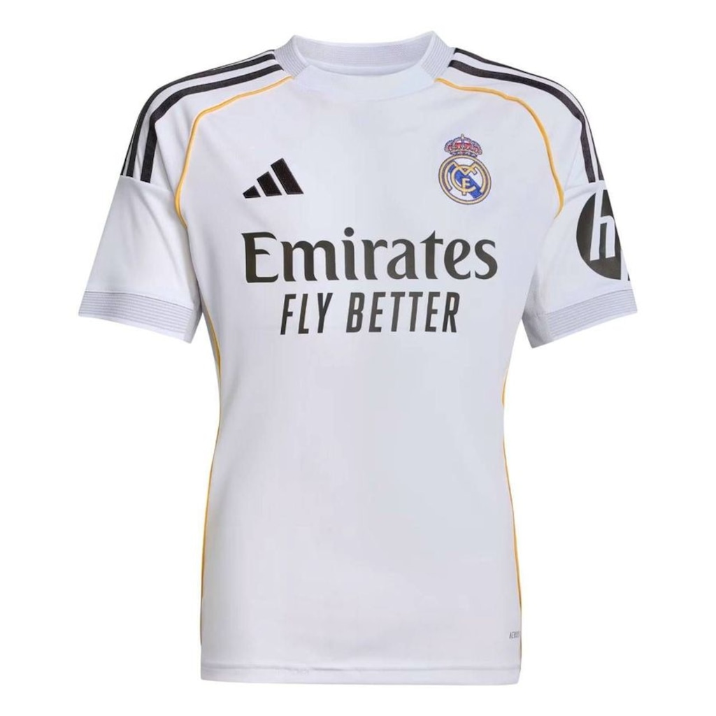 Imagem 3 do produto Camisa Real Madrid I 25/26 Infantil adidas