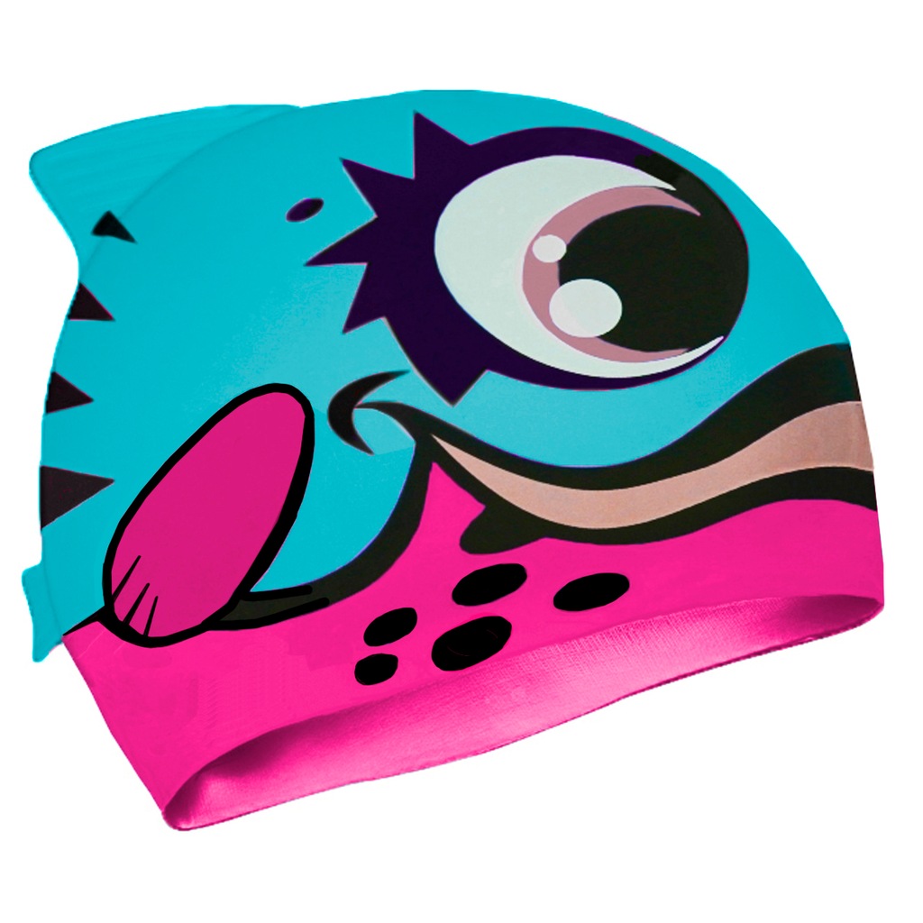Imagem 2 do produto Touca de Natação Gold Sports Kids Bad Fish de Silicone