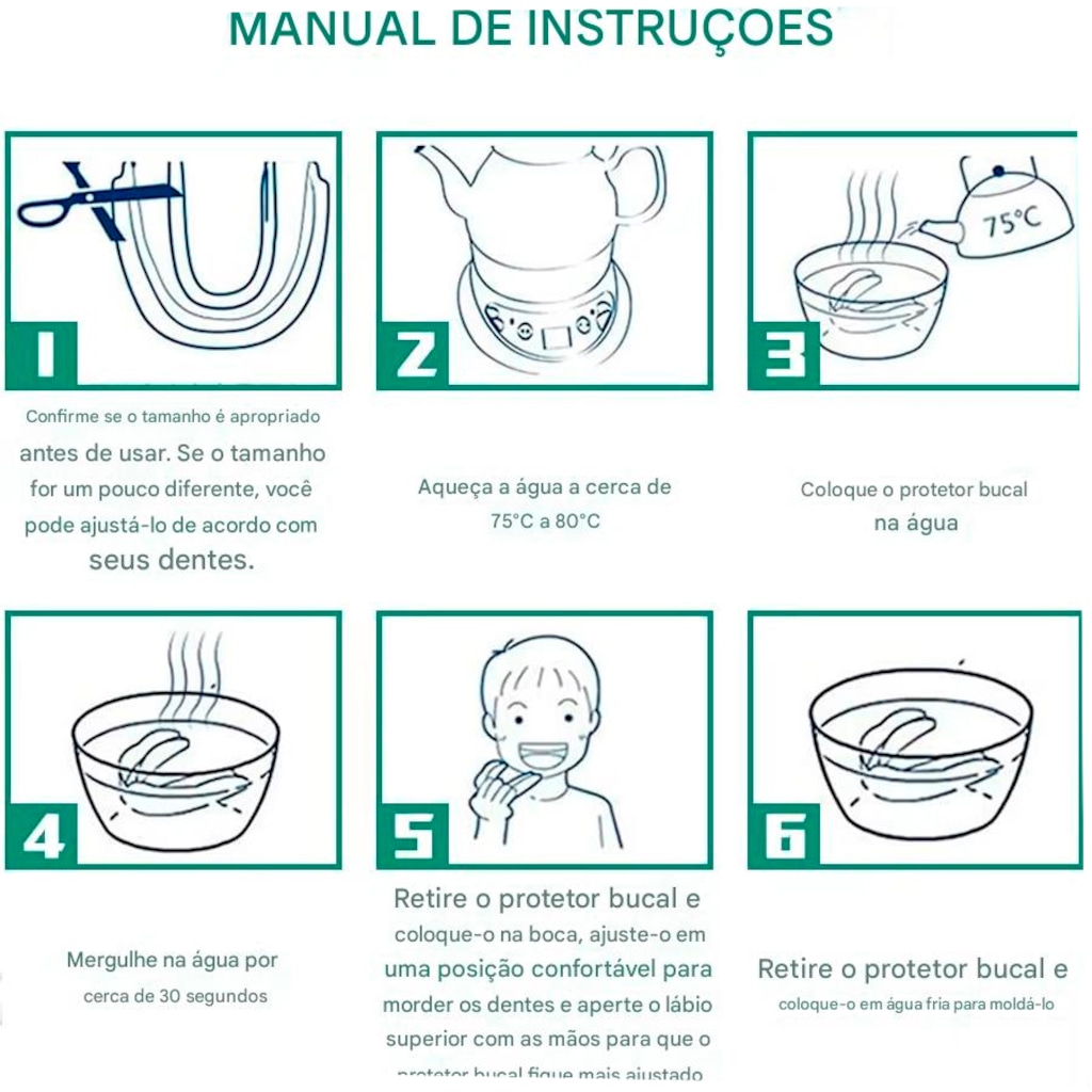 Imagem 4 do produto Protetor Bucal Gold Sports Profissional Lekaro V Com Caixa