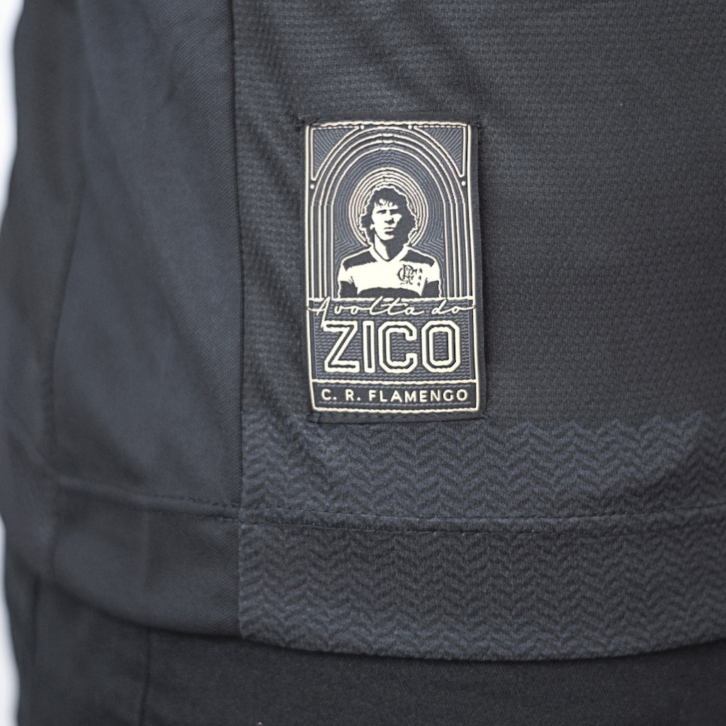 Imagem 4 do produto Camisa Do Flamengo Retrô Volta Zico Gold Braziline Masculino
