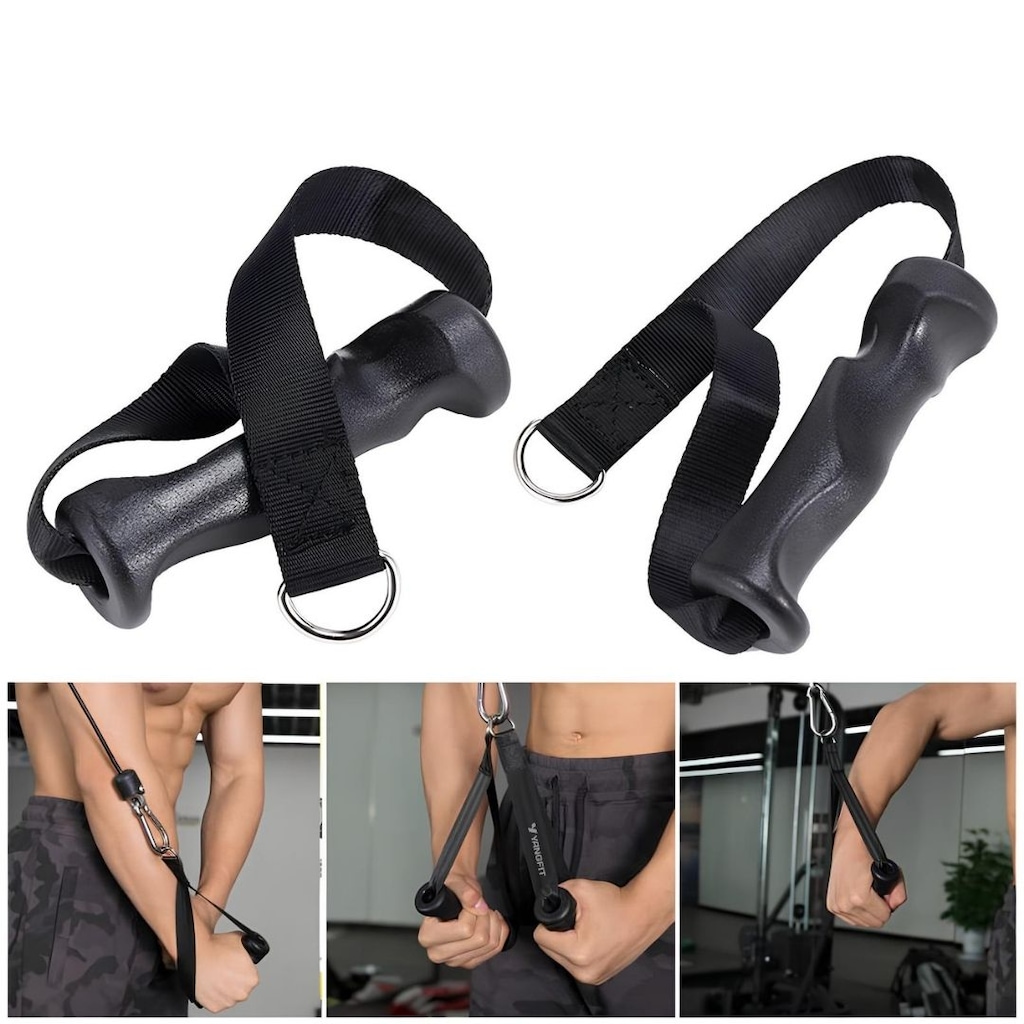 Imagem 4 do produto Manopla Puxador Crossover Yangfit Com Pegada Anatômica – Par
