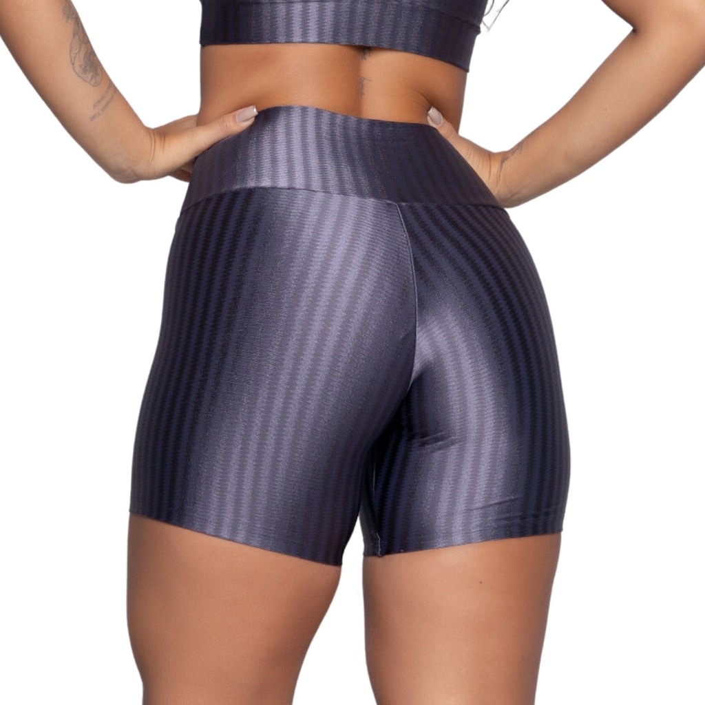 Imagem 3 do produto Short Fitness Ikat New Zig 3D Vekyo Poliamida - Moda Fitness - Feminina