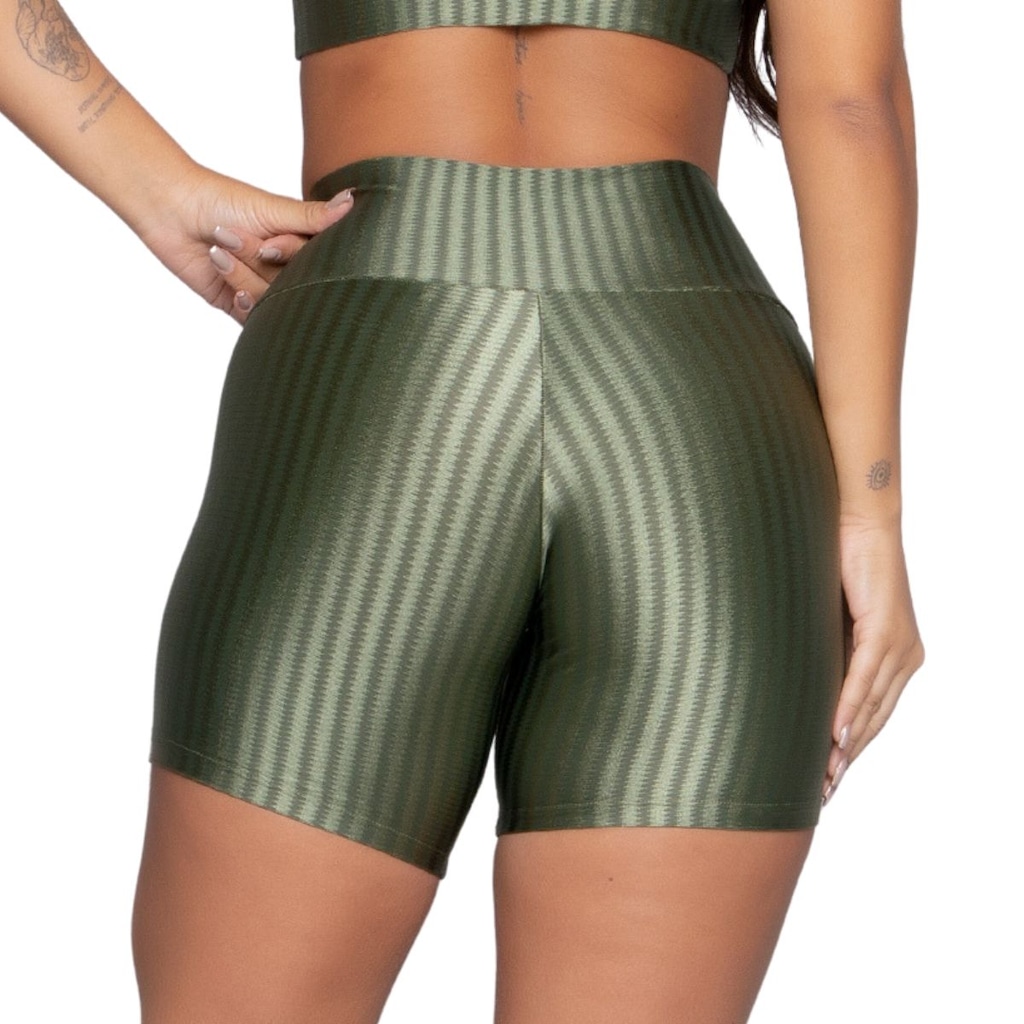 Imagem 3 do produto Short Fitness Ikat New Zig 3D Vekyo Poliamida - Moda Fitness - Feminina