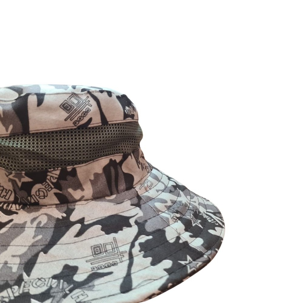Imagem 4 do produto Chapéu Camuflado Australiano TJK Canavieiro Respirável Protetor Solar Pesca Trilha Camping