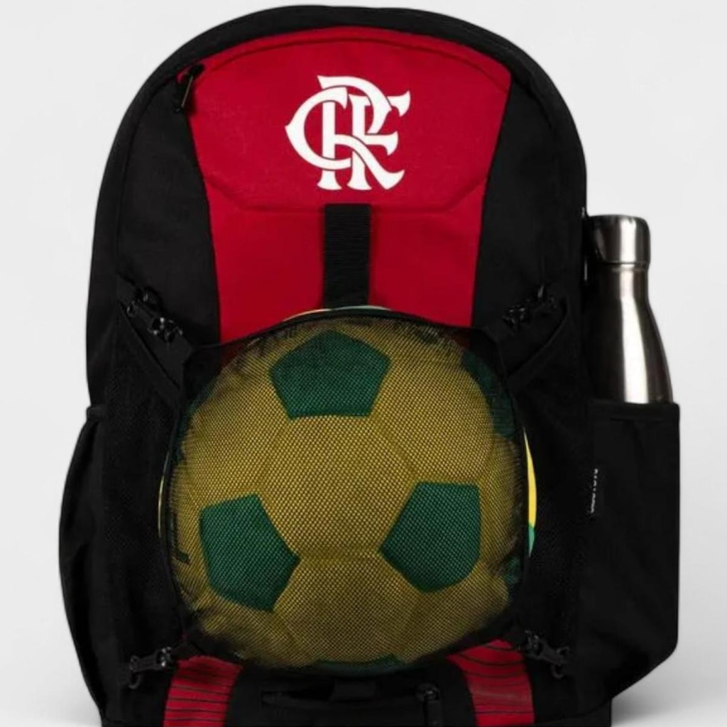 Imagem 2 do produto Mochila Esportiva Flamengo Bagaggio Suporte de Bola 20L
