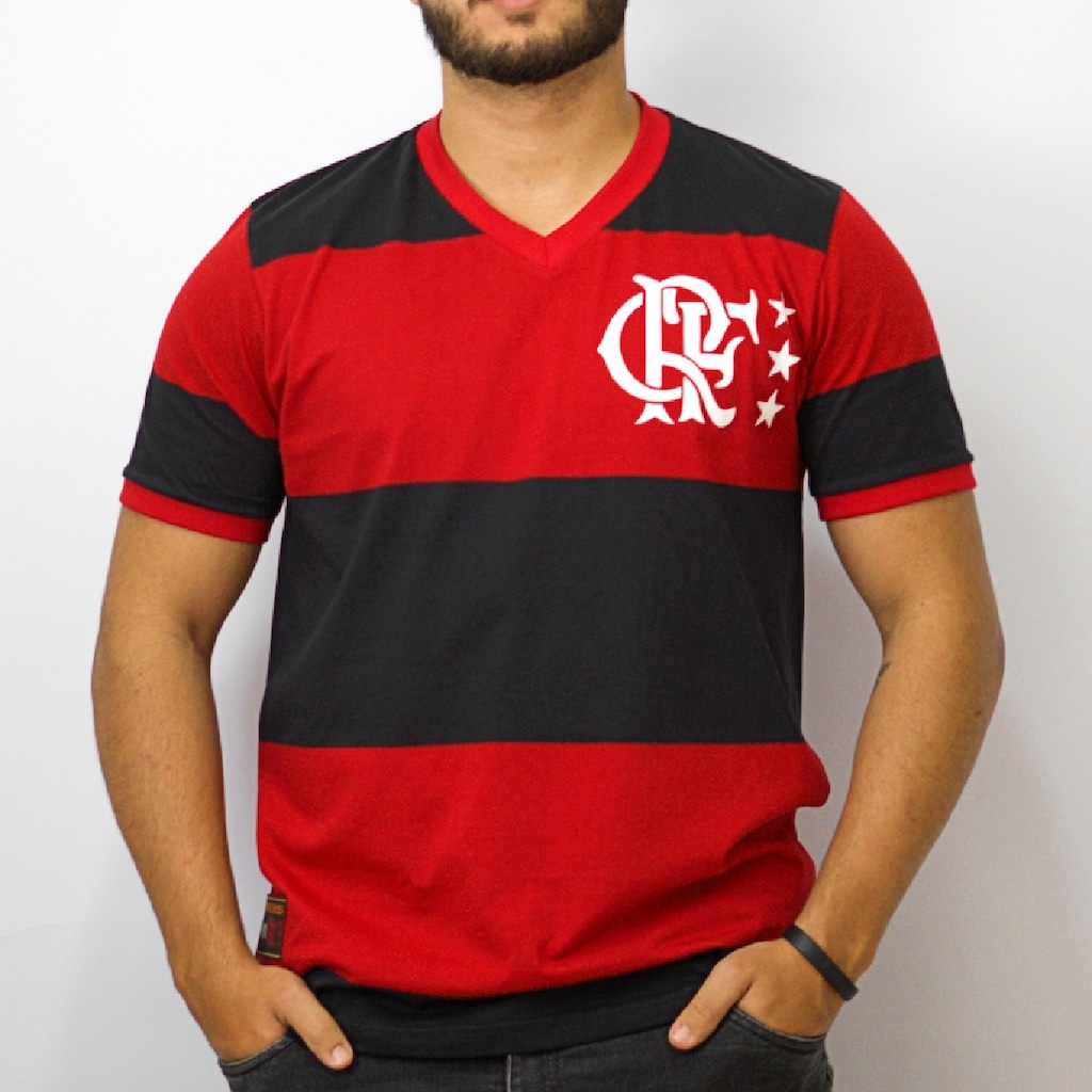 Imagem 2 do produto Camisa Flamengo Retrô Libertadores 1981 Braziline - Masculino
