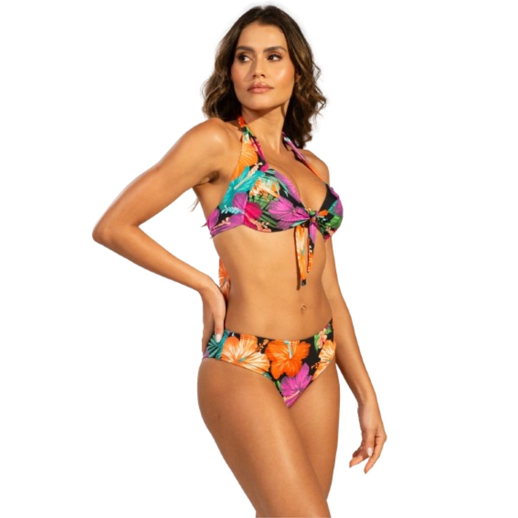 Imagem 2 do produto Biquíni Estampado de Amarração Vekyo com Bojo Feminino
