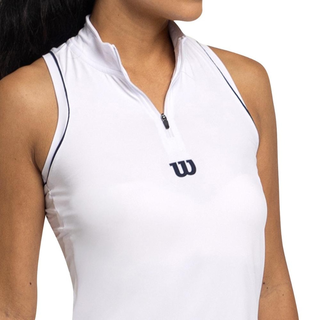 Imagem 3 do produto Regata Wilson Tour Zip Tank Feminino