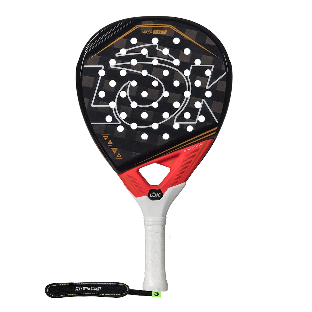 Imagem 2 do produto Raquete Padel Lok Maxx Hype 18k Mike Yanguas