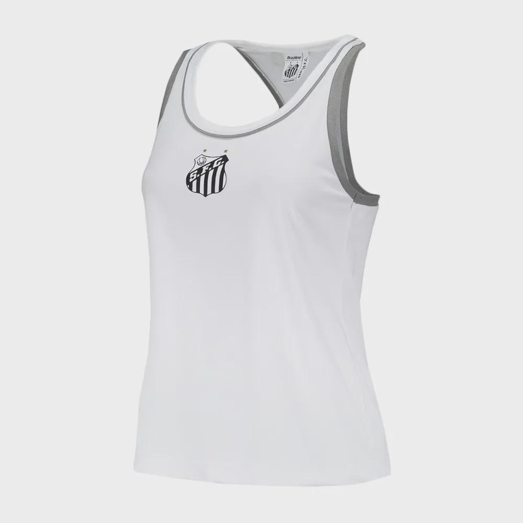 Imagem 2 do produto Camiseta Regata Braziline Santos Batimento Feminina