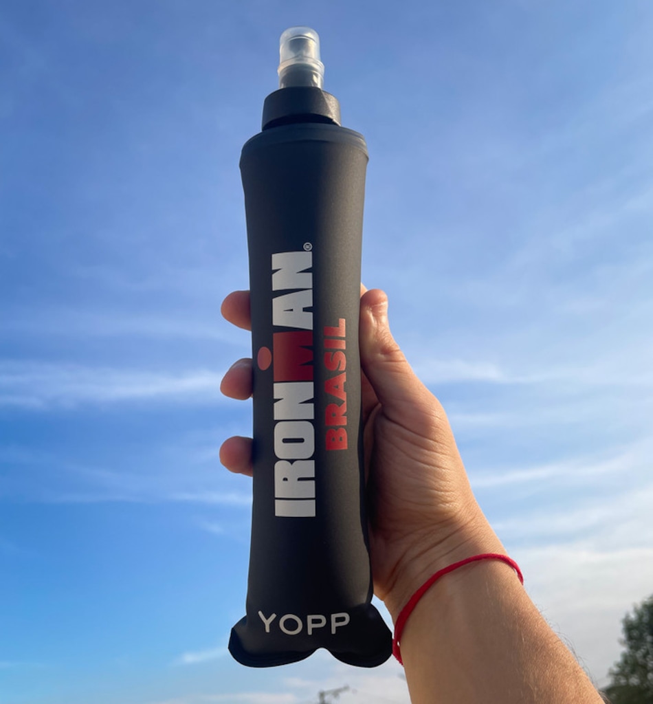 Imagem 3 do produto Garrafa Dobrável Yopp Ironman Brasil Soft Flask 350ml