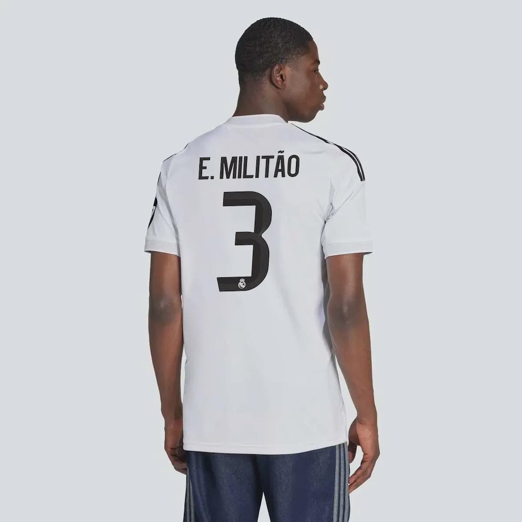 Imagem 4 do produto Camisa Real Madrid CF Home 25/26 3 E. Militão adidas Masculina