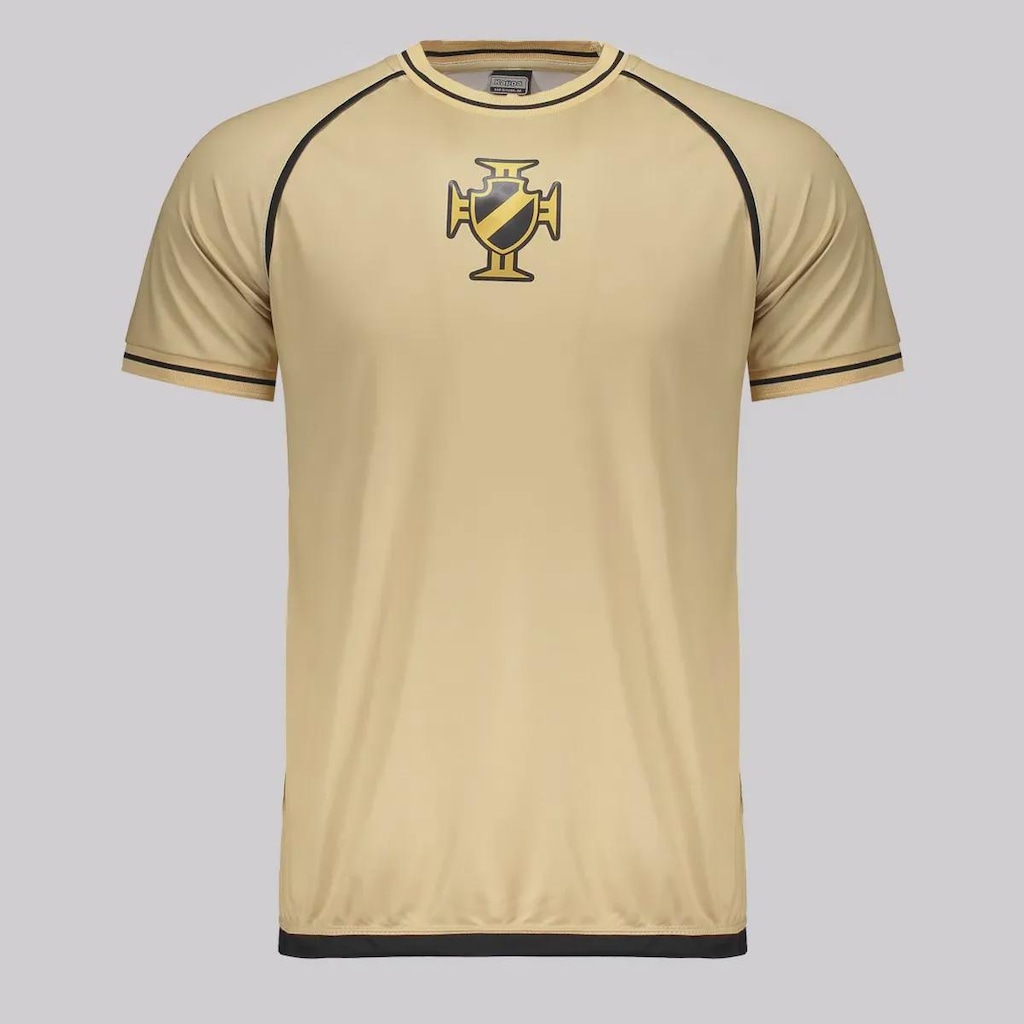Imagem 2 do produto Camisa do Vasco Supporter Shore Dourada 10 Coutinho Kappa Masculina