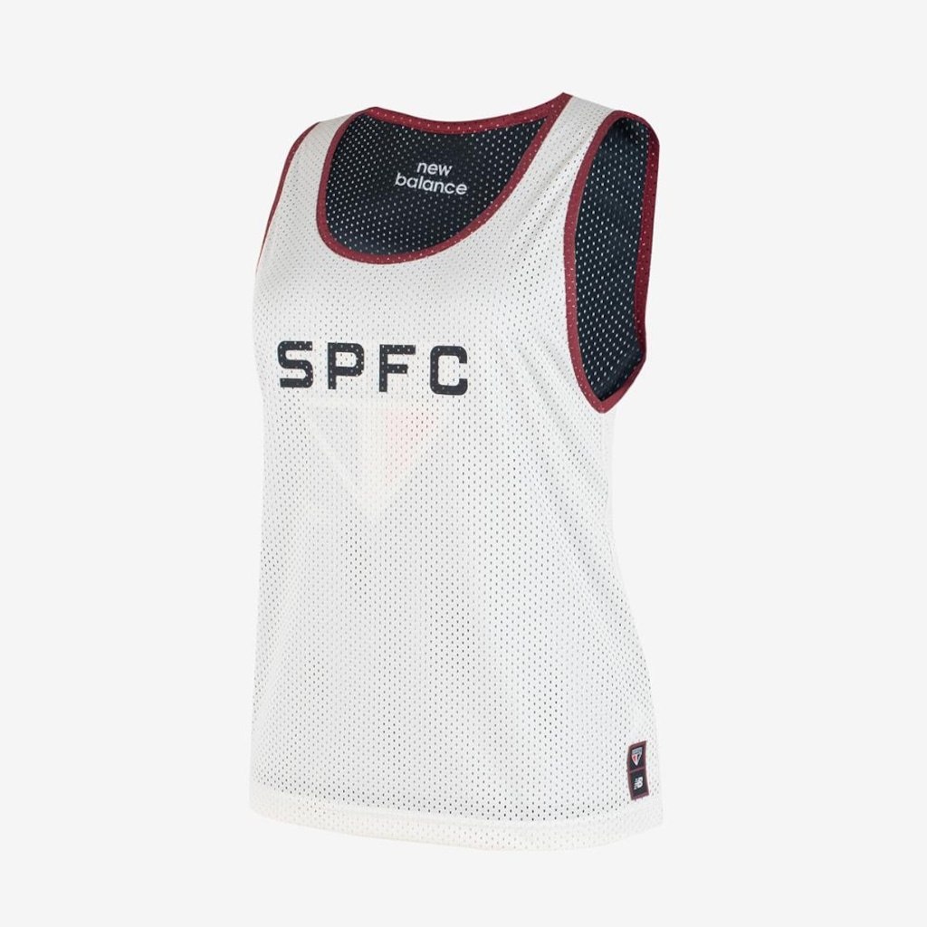 Imagem 2 do produto Camiseta Regata Dupla Face São Paulo X New Balance Feminina