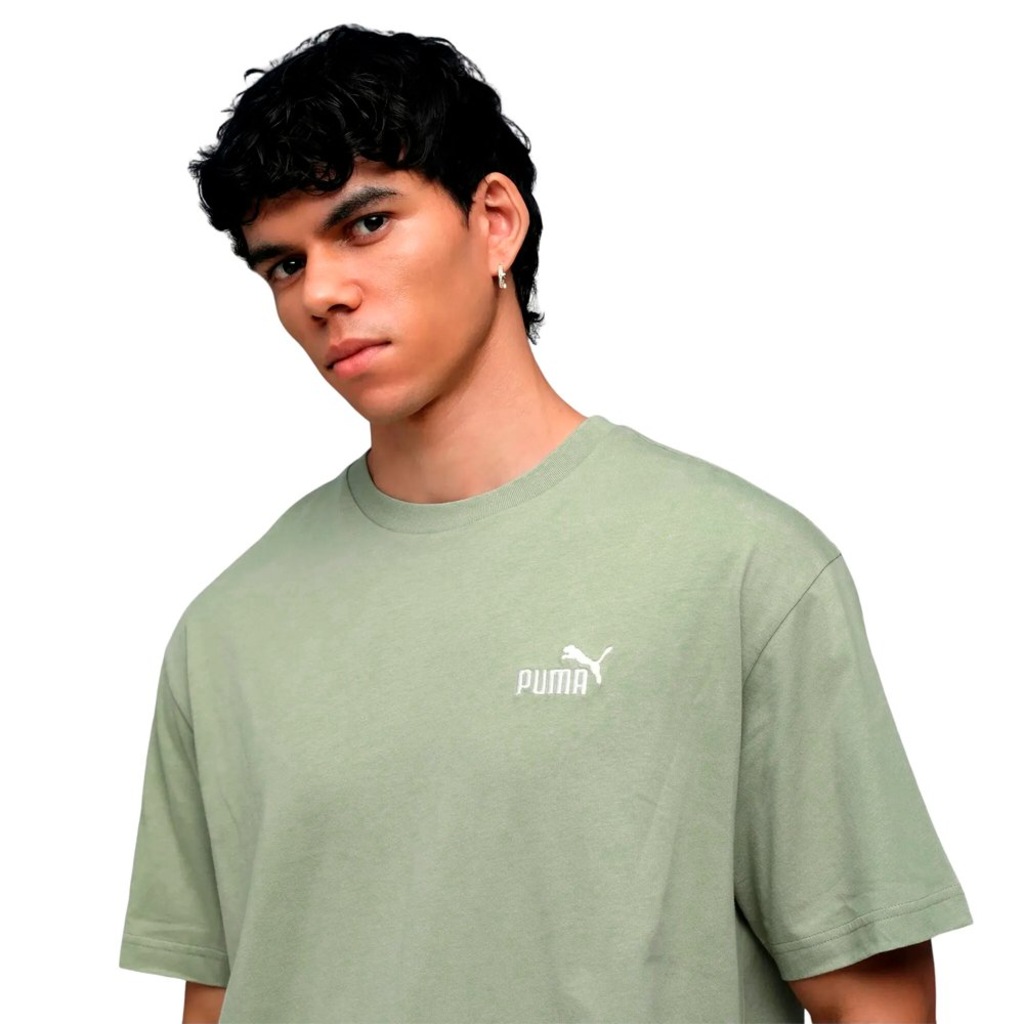 Imagem 3 do produto Camiseta Puma Ess Relaxed No.1 Logo Lux Army Masculina