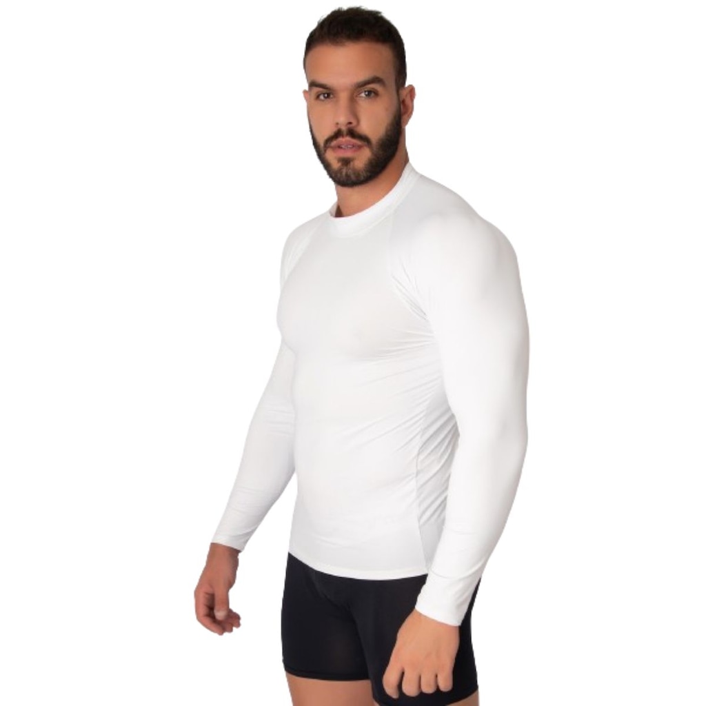 Imagem 2 do produto Blusa Térmica Proteção UV Poliamida Vekyo Frio Manga Longa Segunda Pele - Moda Fitness - Masculina