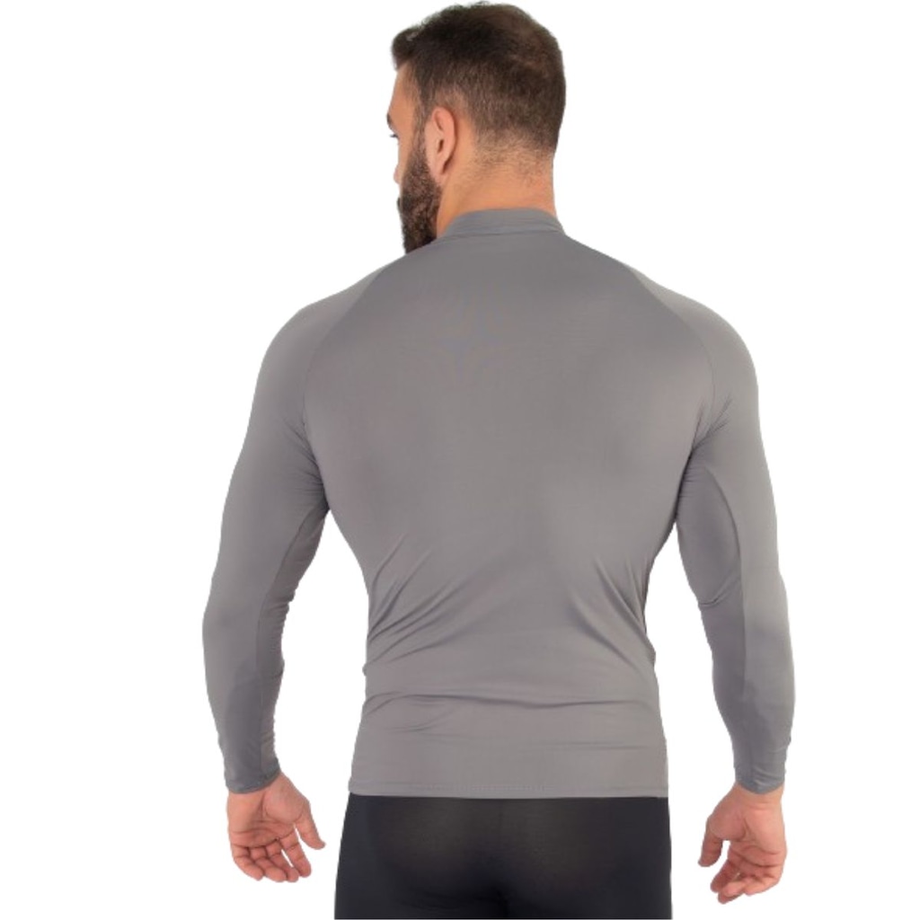 Imagem 3 do produto Blusa Térmica Proteção UV Poliamida Vekyo Frio Manga Longa Segunda Pele - Moda Fitness - Masculina