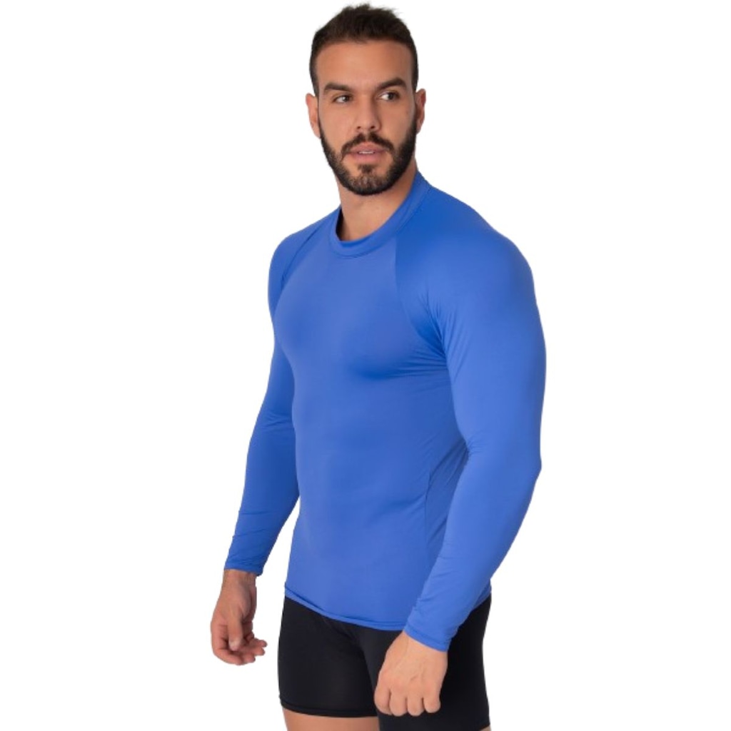 Imagem 2 do produto Blusa Térmica Proteção UV Poliamida Vekyo Frio Manga Longa Segunda Pele - Moda Fitness - Masculina