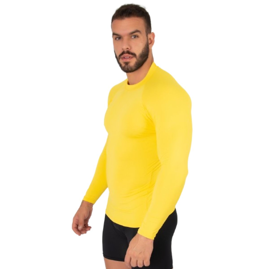 Imagem 2 do produto Blusa Térmica Proteção UV Poliamida Vekyo Frio Manga Longa Segunda Pele - Moda Fitness - Masculina