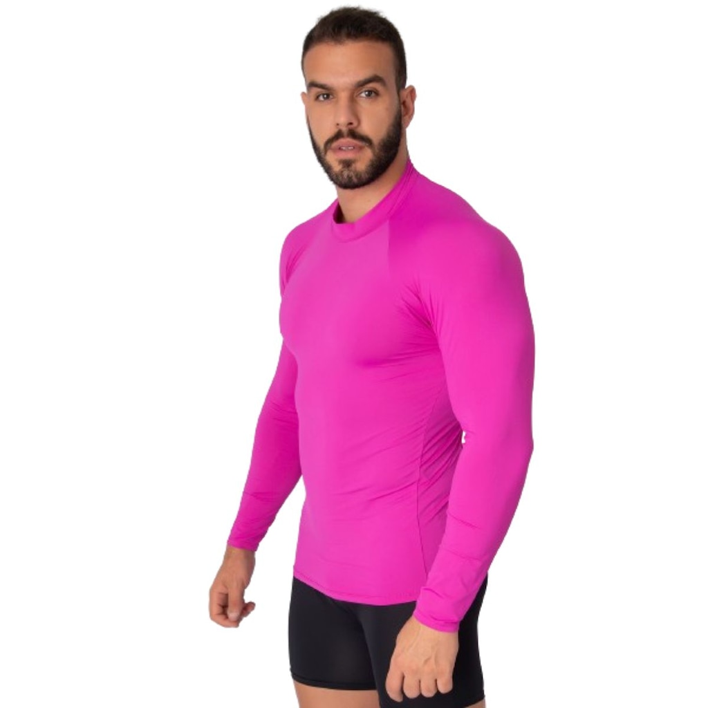 Imagem 2 do produto Blusa Térmica Proteção UV Poliamida Vekyo Frio Manga Longa Segunda Pele - Moda Fitness - Masculina