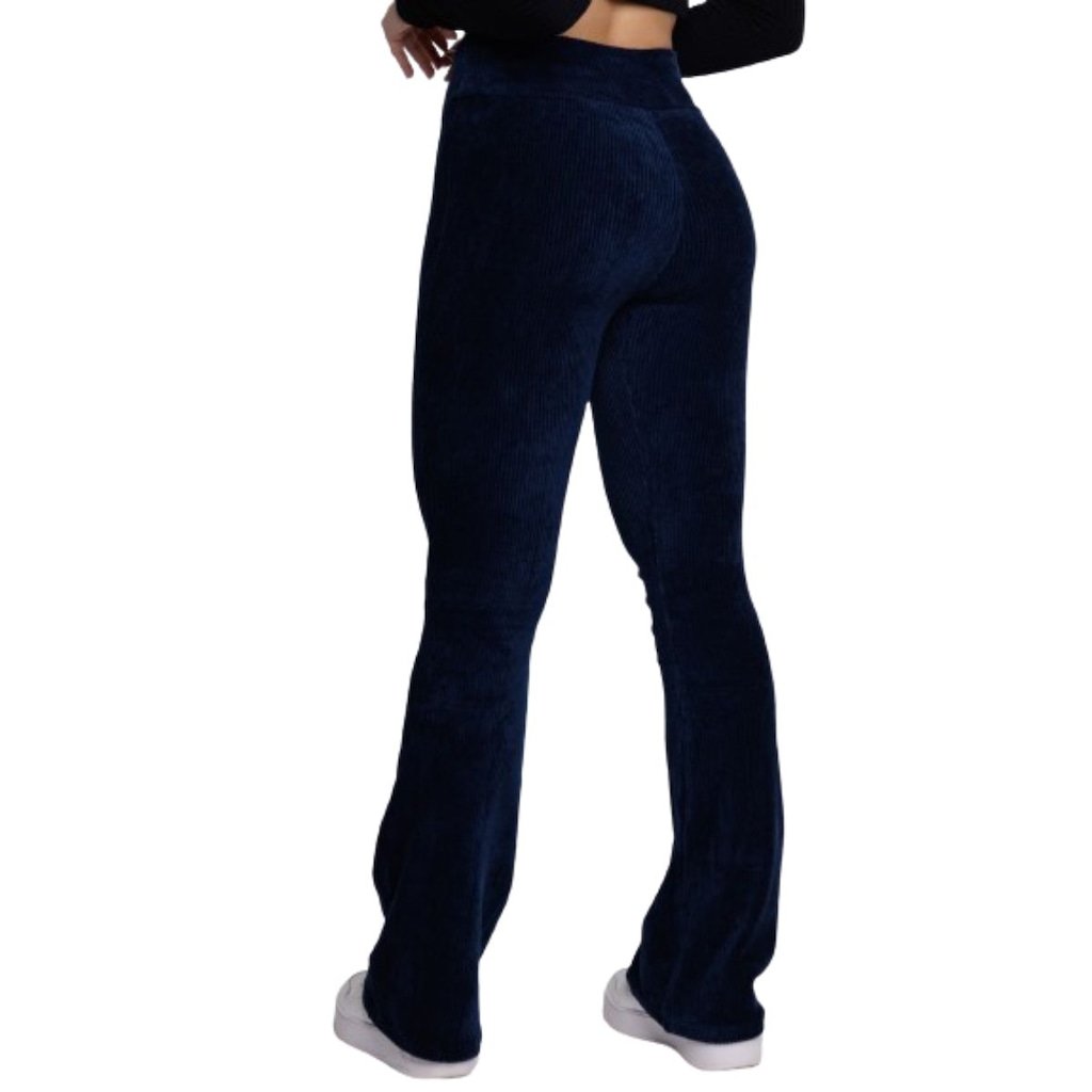 Imagem 2 do produto Calça Legging Flare Cotelê Vekyo Veludo Feminina