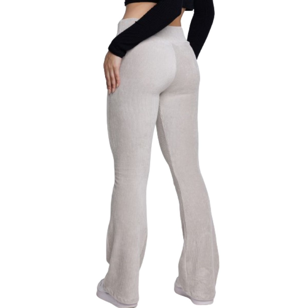Imagem 3 do produto Calça Legging Flare Cotelê Vekyo Veludo Feminina